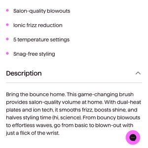 Salon-Quality Ionic Hair Brush